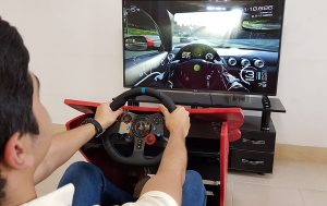پدال و فرمان شبیه ساز رانندگی واقعیت مجازی VR Racing 2020